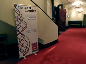 Concertzender Banner in het Concertgebouw