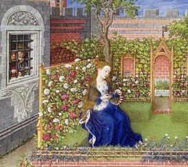 Emilia in her garden