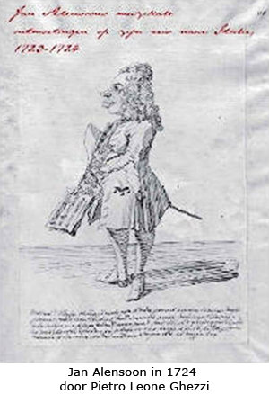 Jan Alensoon in 1724